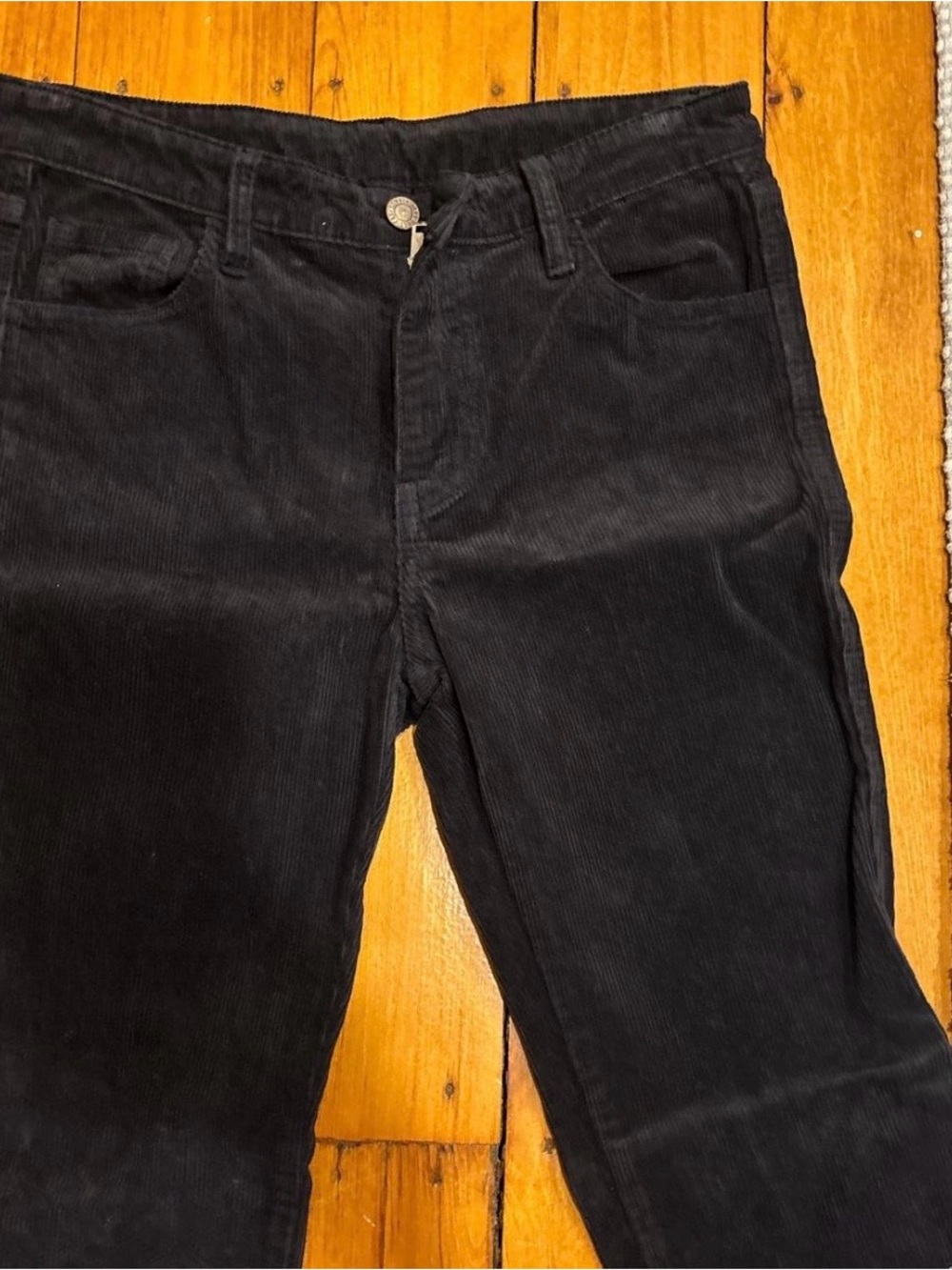 Brandy Melville Black Corduroy Boot Cut Pants